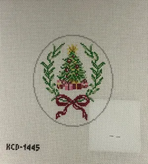 * Christmas Tree Oval Ornament KCD1445
