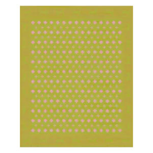 1001 Clover Stars Hand Tufted Rug - Floral Border