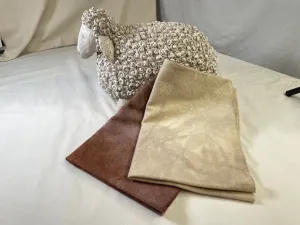 $14 Wool Swatch - Shades of Tan