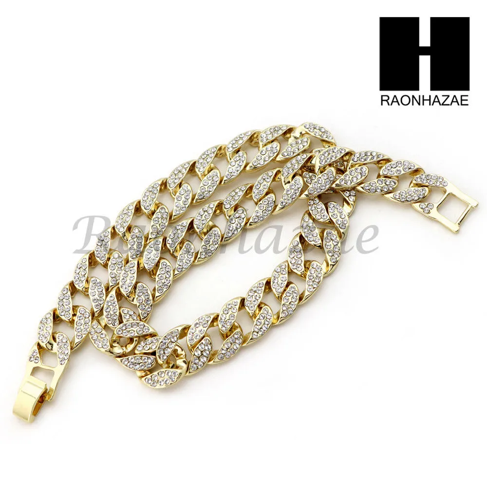 14K GOLD PT KNUCKLE 18" TENNIS CHAIN 16" 30" CHOKER CUBAN CHAIN S32G