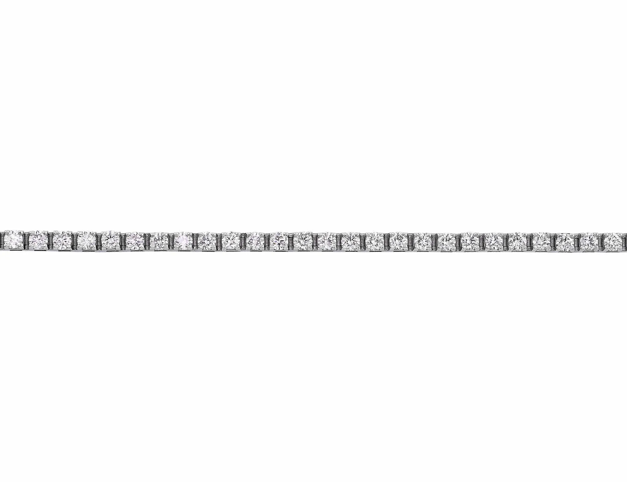 14k White Gold 5ct Diamond Tennis Bracelet