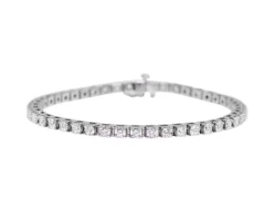 14k White Gold 5ct Diamond Tennis Bracelet