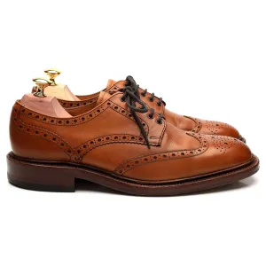 1880 'Chester 2' Tan Brown Leather Derby Brogues UK 7.5 F