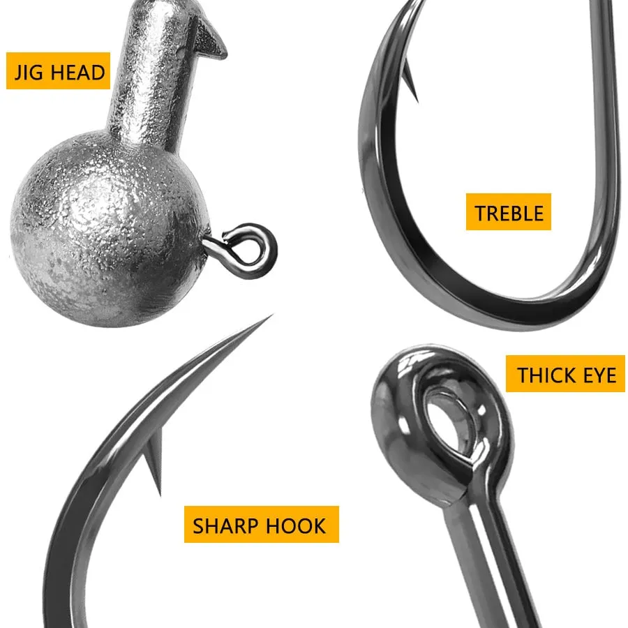 1g 2g 3g 4g 5g 10g 20g 22g 25g 28g Jig head fishing hook lure for soft bait