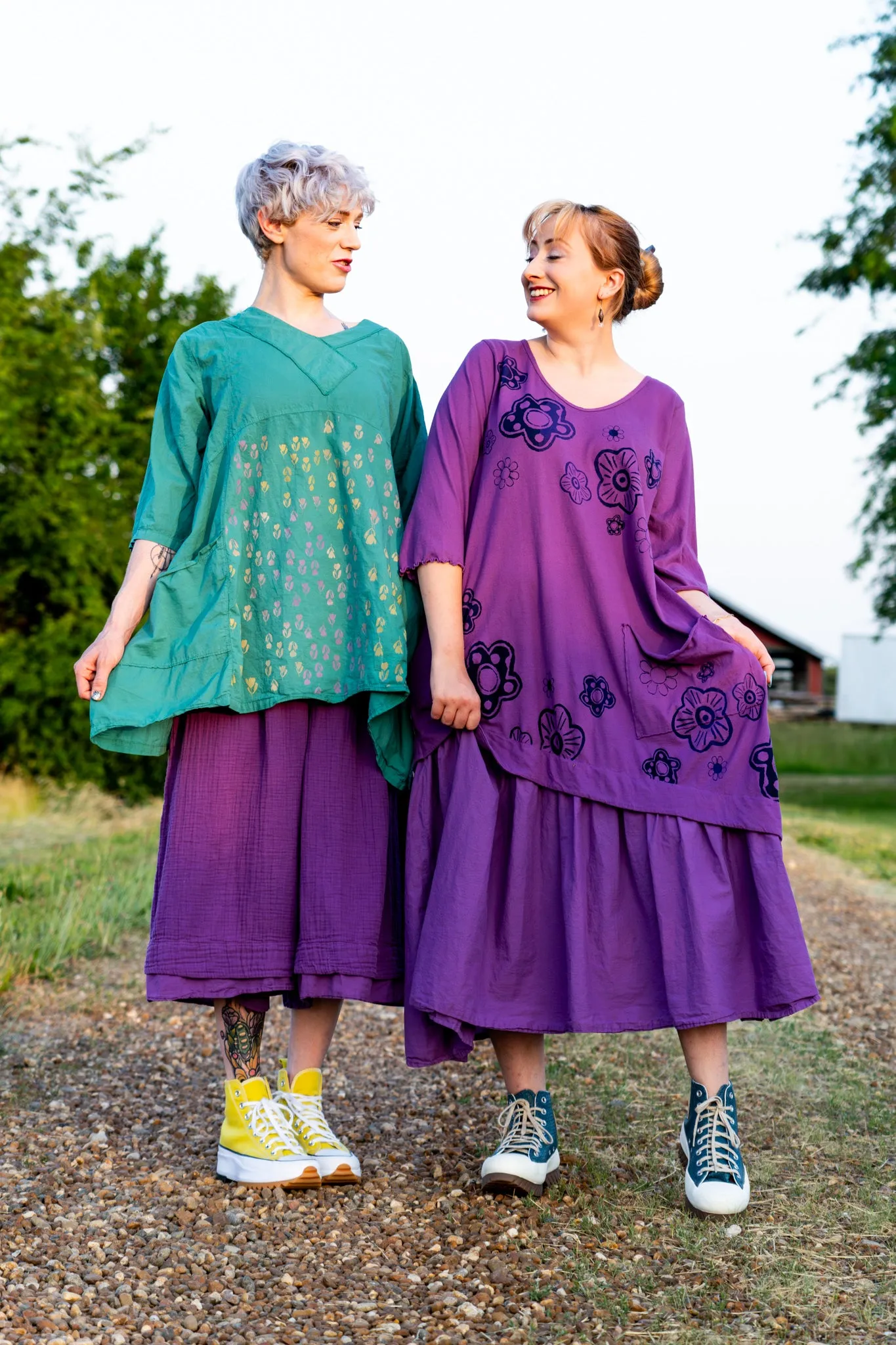 2133-2 Airy Crossover Tunic Jade-P