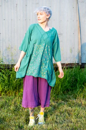2133-2 Airy Crossover Tunic Jade-P