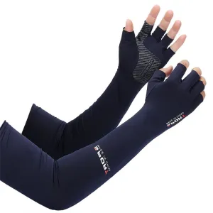 2pcs Sport Arm Sleeves Fishing and outdoors Arm Cover Sun UV Protection Sleeves With 5-finger Cuff