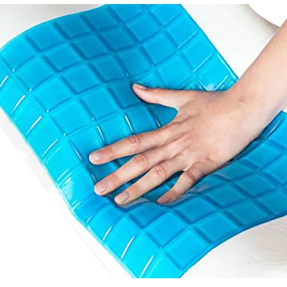 2x Supreme High Density Memory Foam Pillow Contour Cool Gel Home Hotel Top Cover