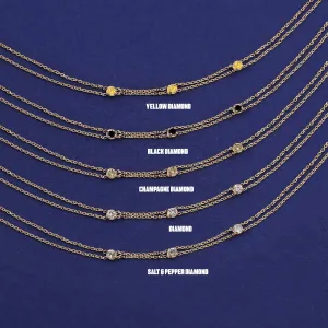 3 Diamond Cable Bracelet