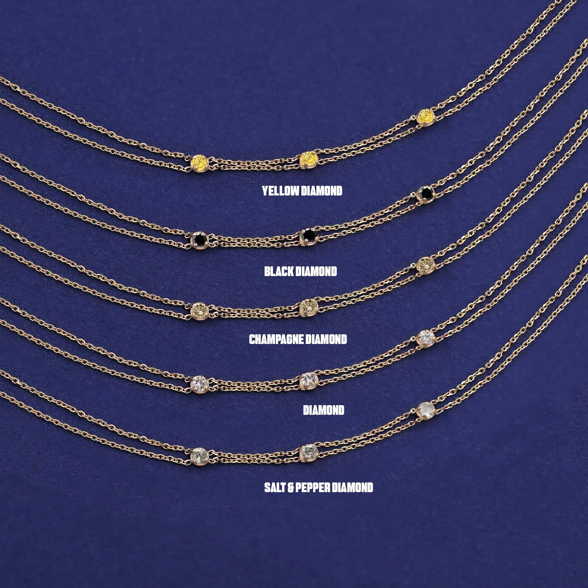 3 Diamond Cable Bracelet