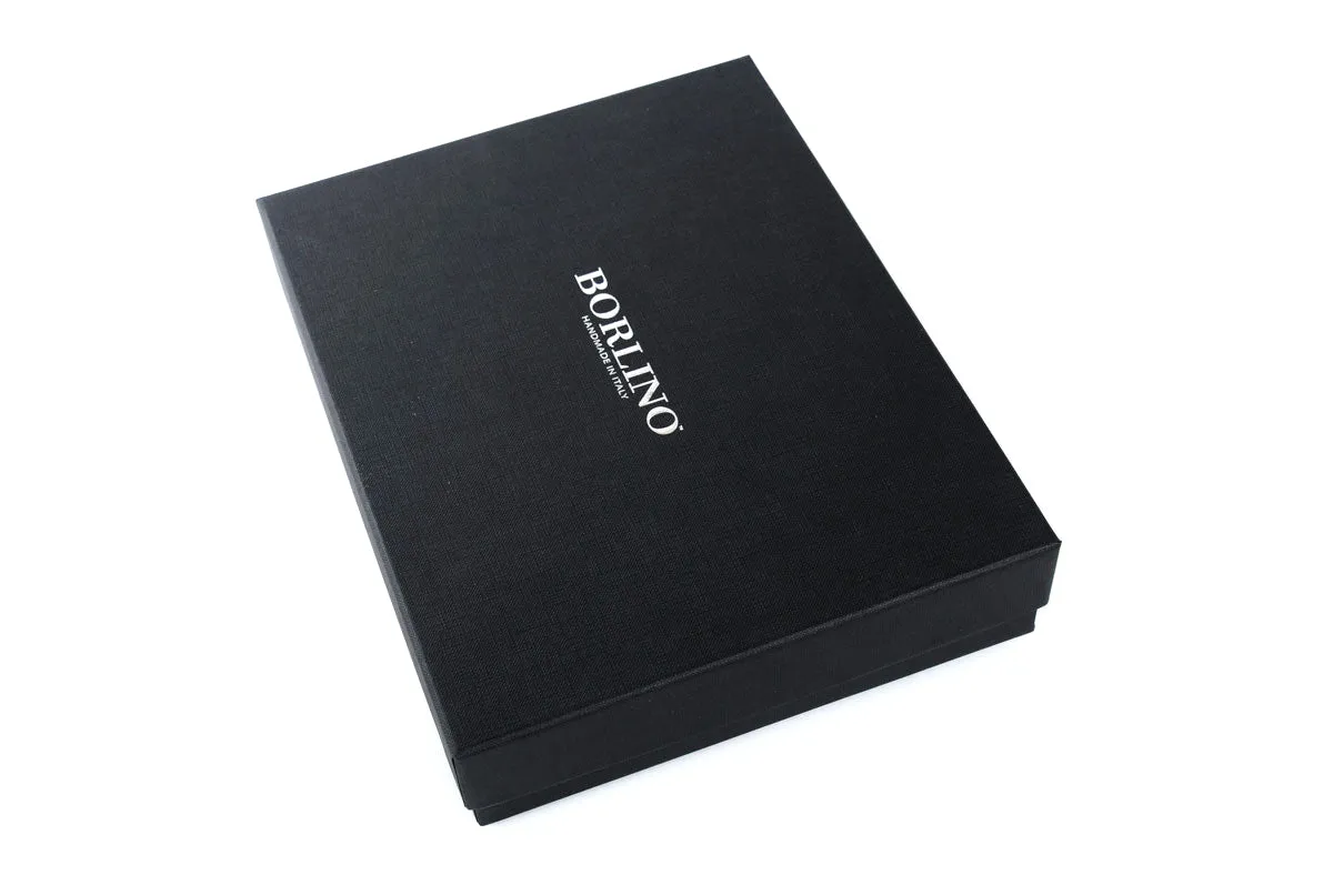 3-Screw Italian Leather Journal - Onyx Black