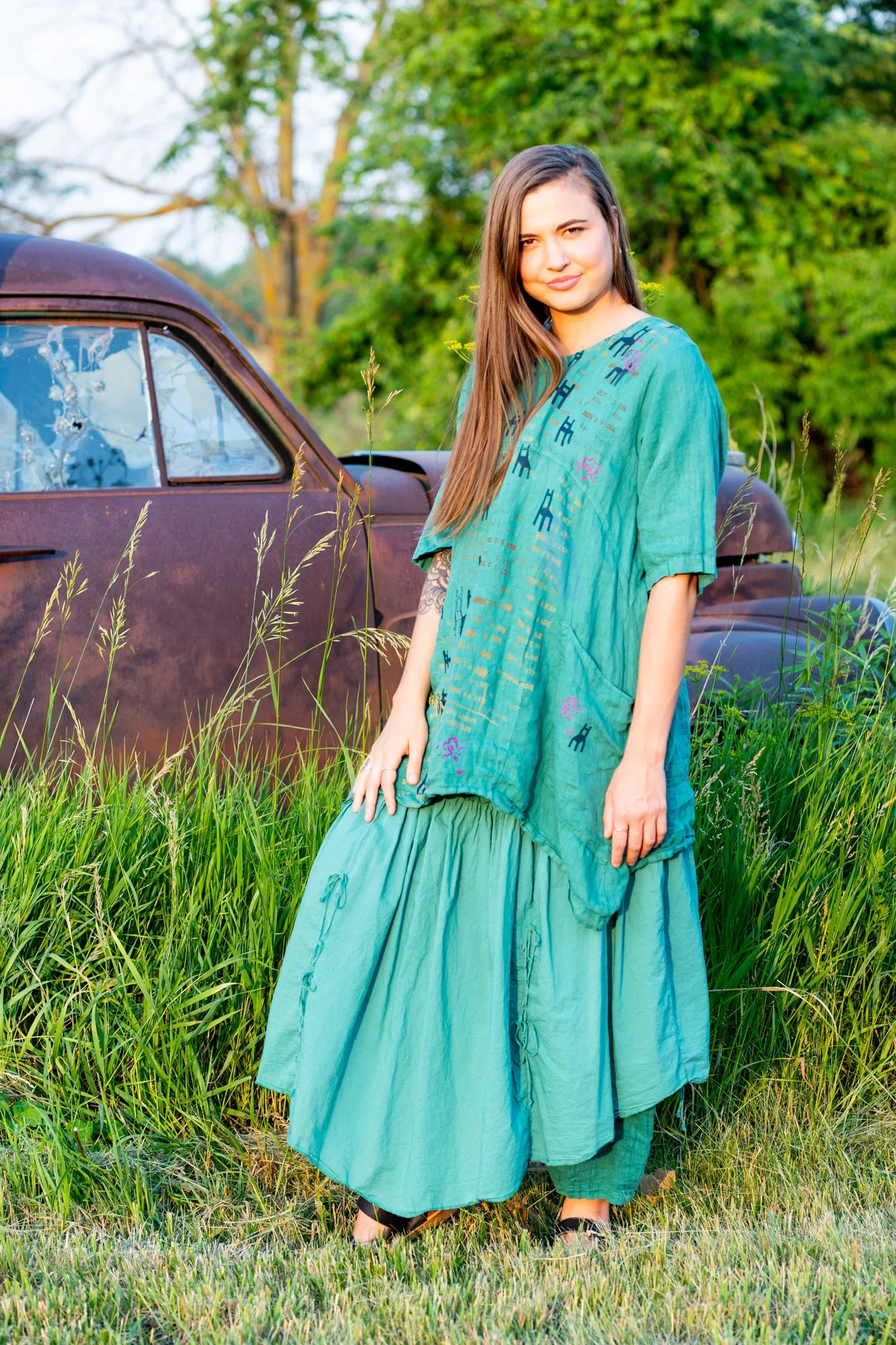 3236 Fusion Pant Skirt Jade