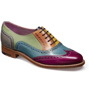 50% OFF BARKER Fearne Shoes - Ladies - Multi Coloured Hand-Painted - Size: UK 5