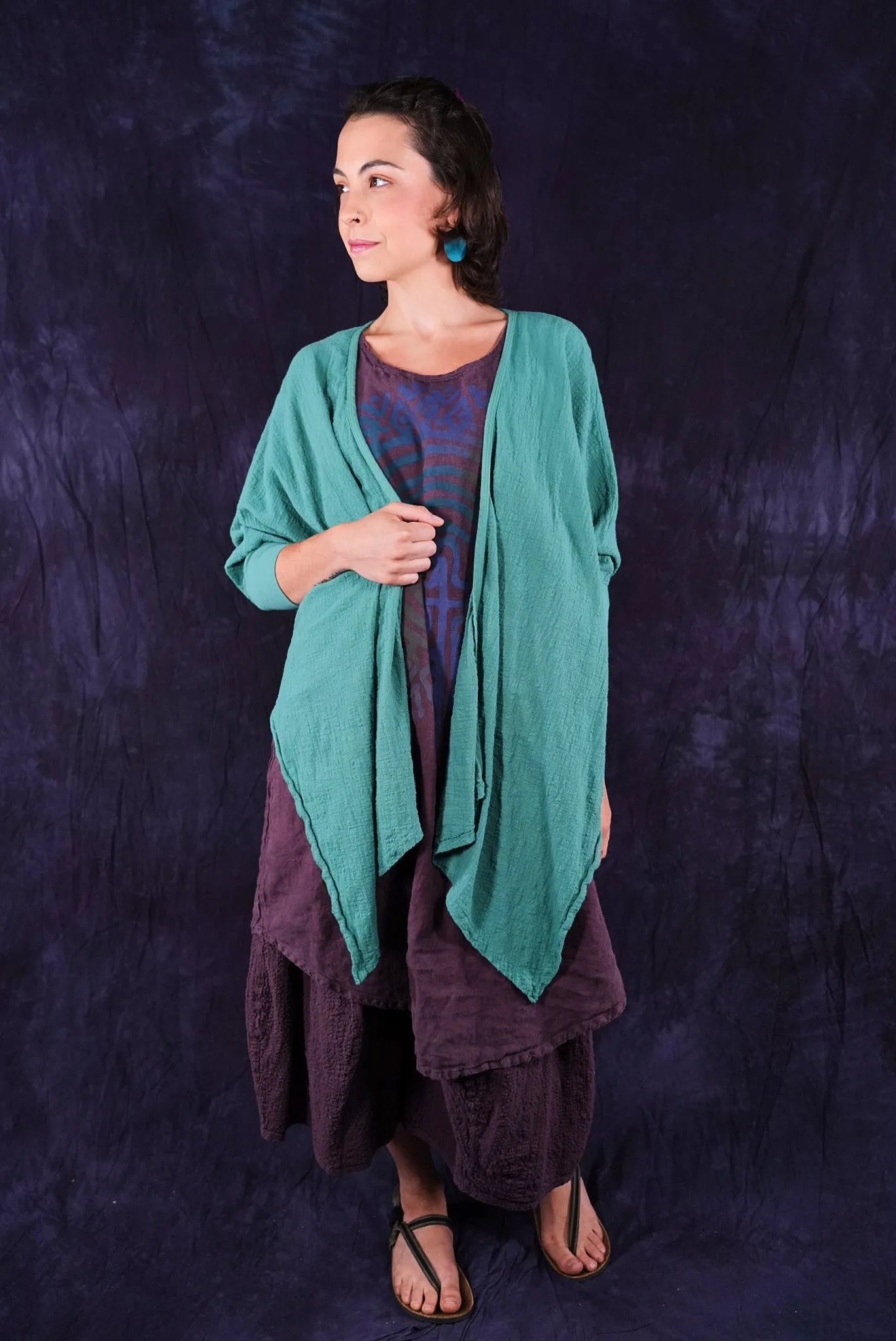 5234 Textured Cardi Jade