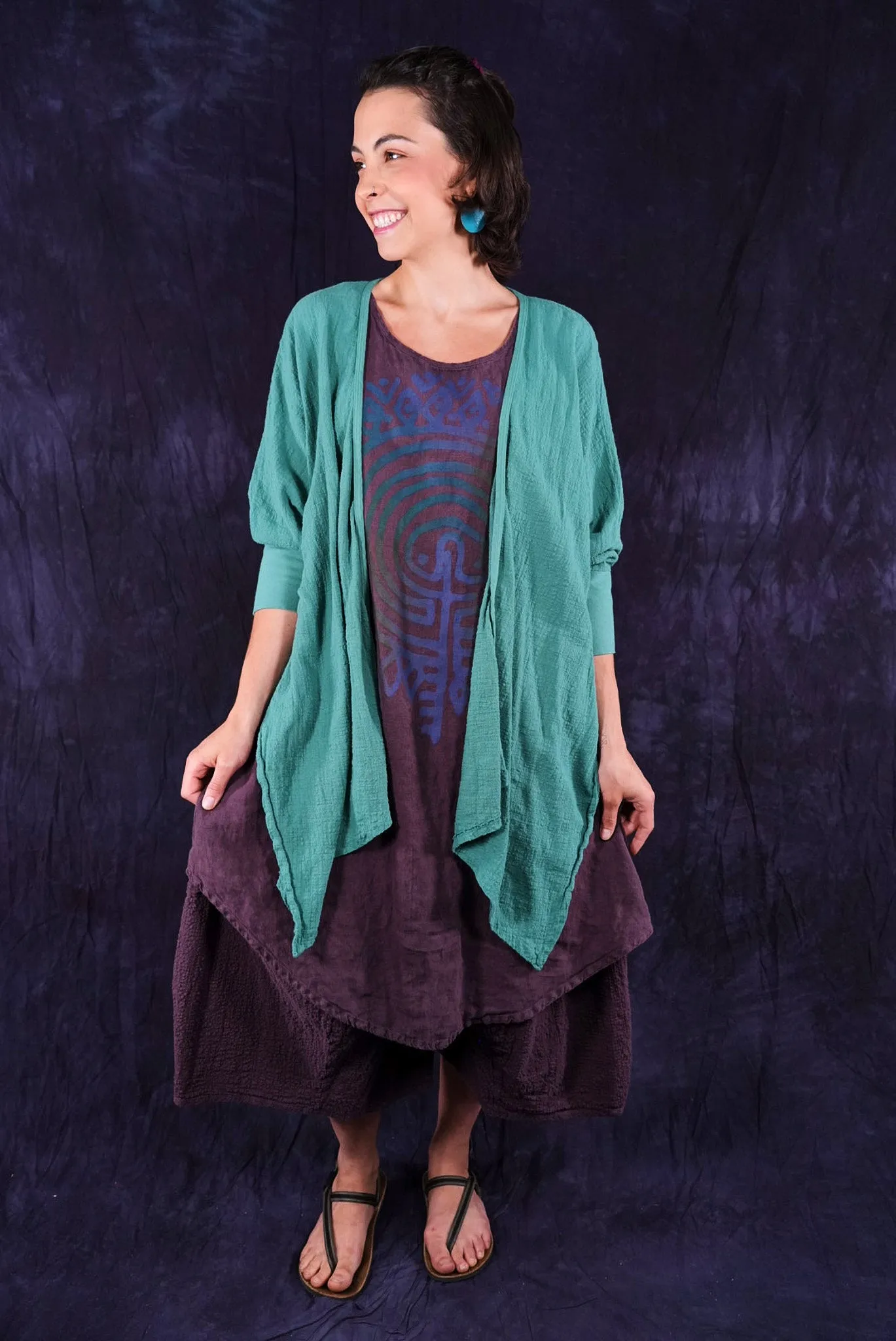 5234 Textured Cardi Jade