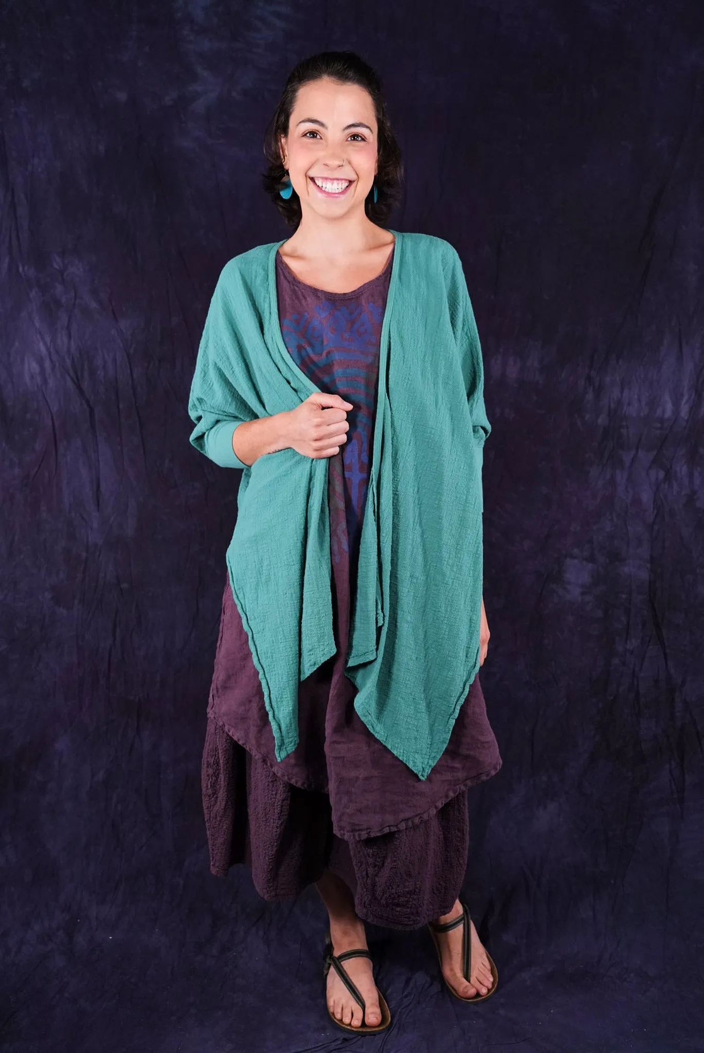 5234 Textured Cardi Jade