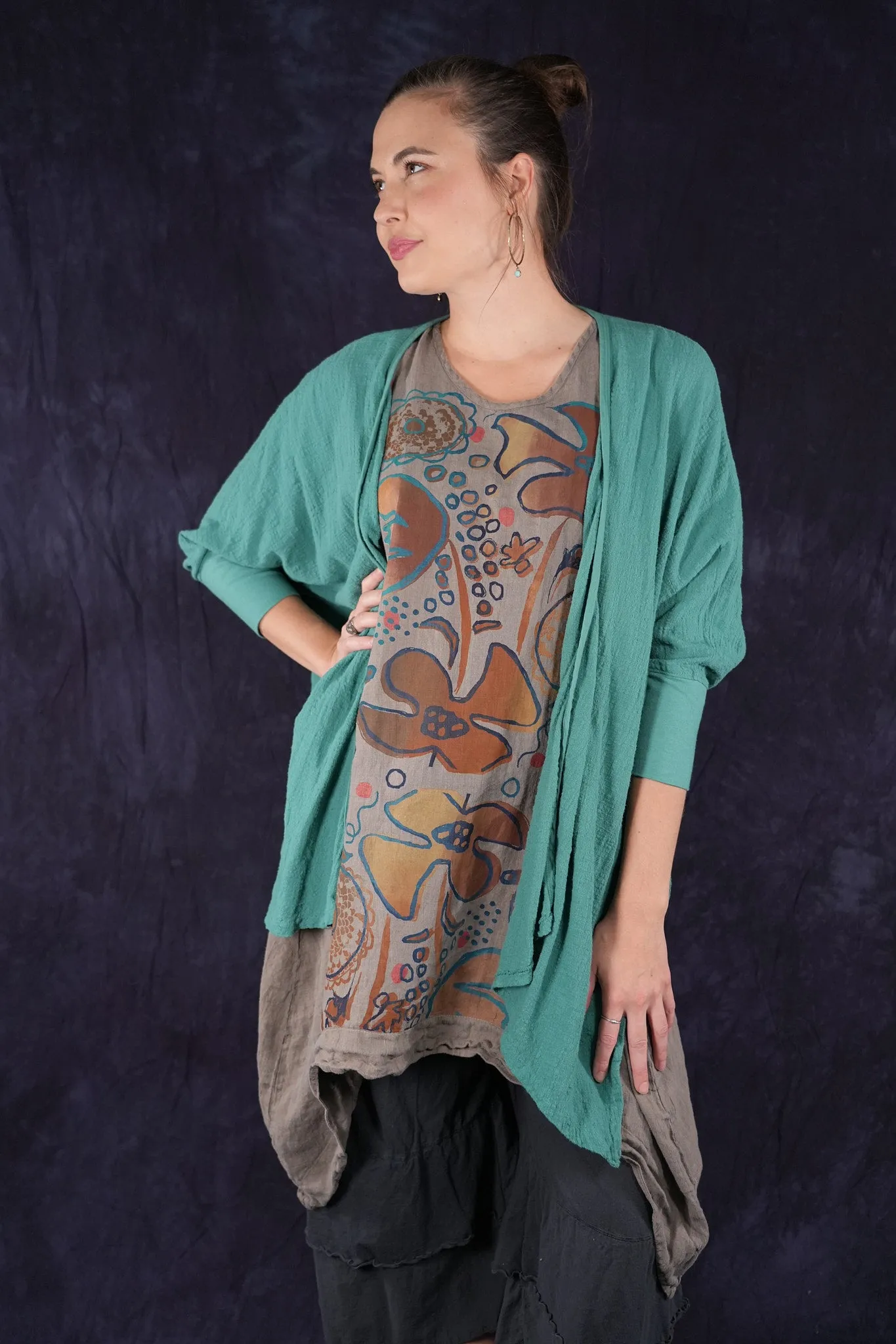5234 Textured Cardi Jade