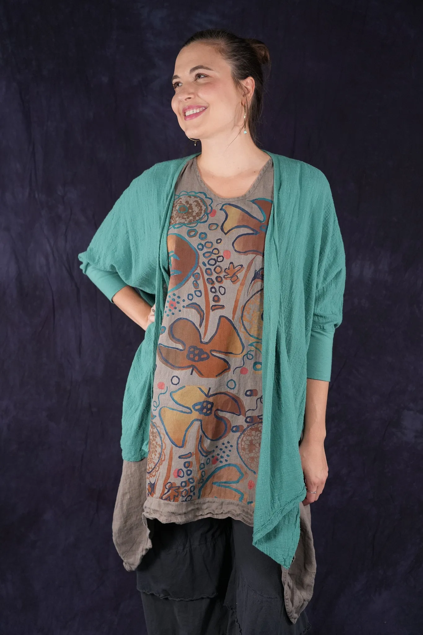 5234 Textured Cardi Jade