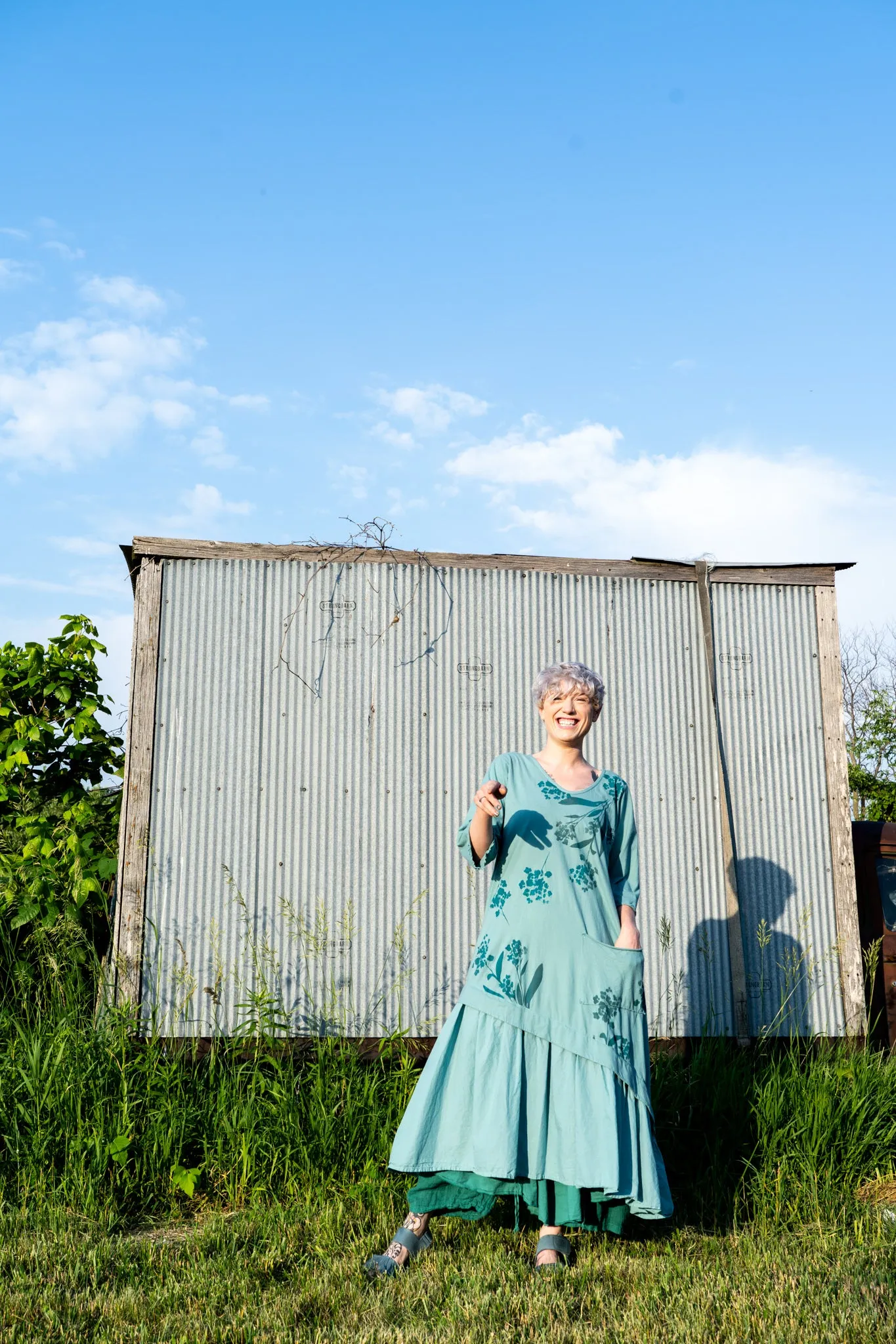 7252 Dahlia Dress Turquoise-P