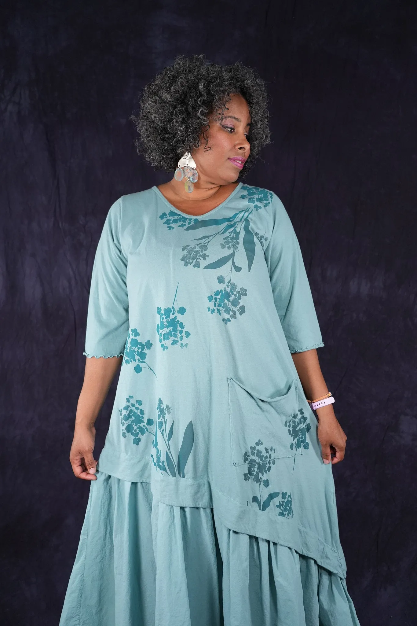 7252 Dahlia Dress Turquoise-P