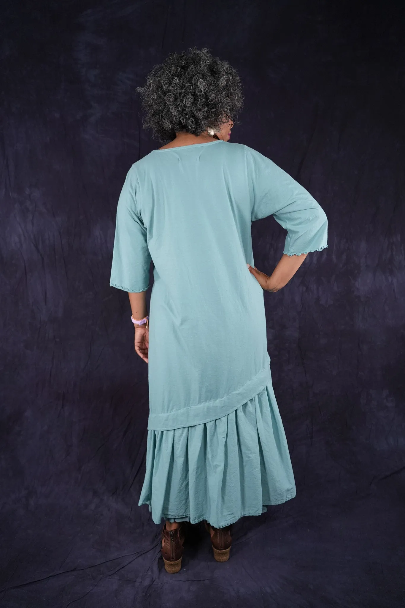7252 Dahlia Dress Turquoise-P