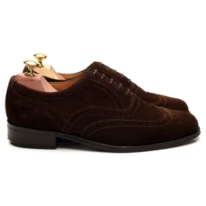 '758' Dark Brown Suede Oxford Brogues UK 7 F