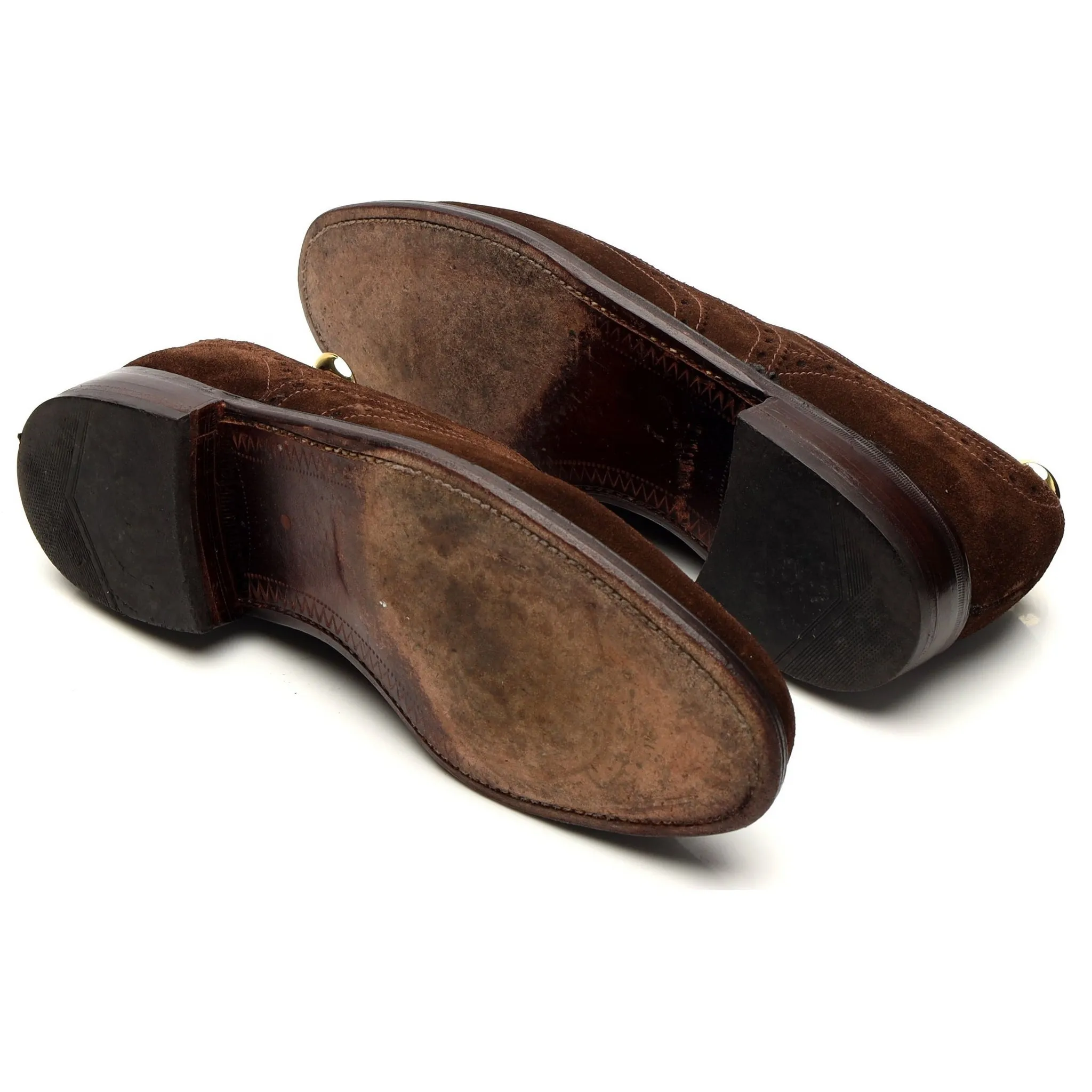 '758' Dark Brown Suede Oxford Brogues UK 7 F
