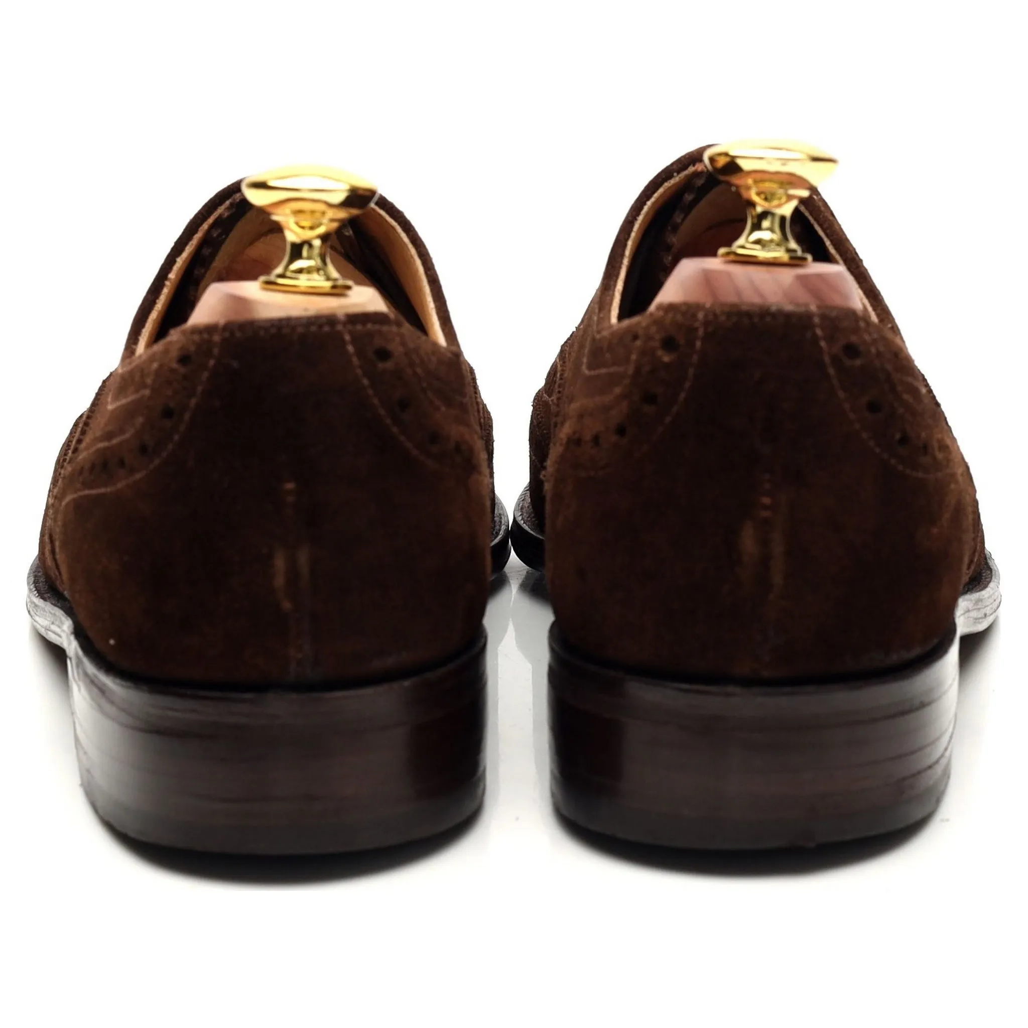 '758' Dark Brown Suede Oxford Brogues UK 7 F