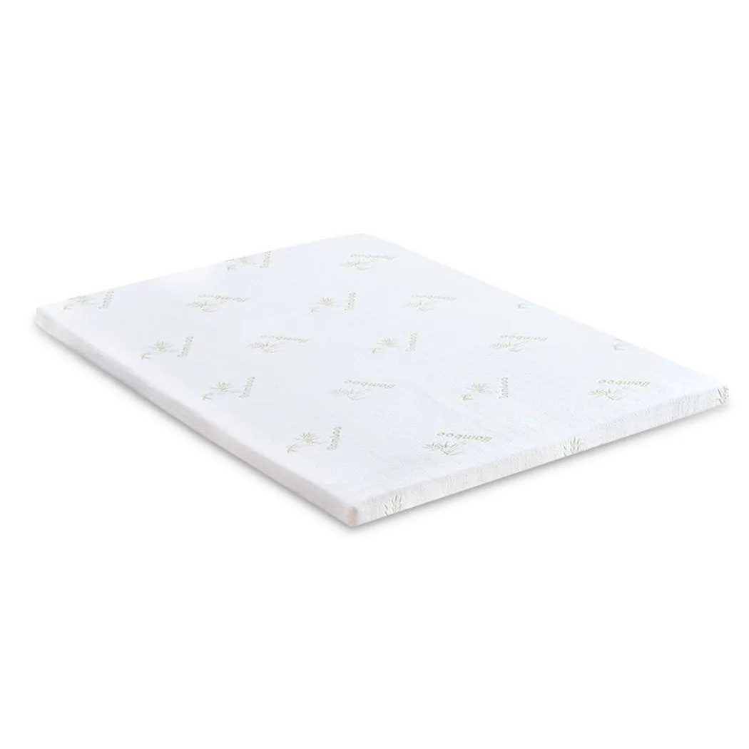 8cm Thickness Cool Gel Memory Foam Mattress Topper Bamboo Fabric Queen