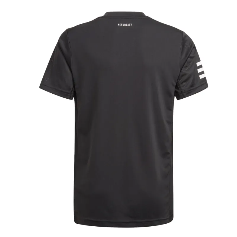 Adidas Boys Club 3-Stripe Tee - Black/White