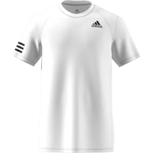 Adidas Club 3-Stripe Tennis T-Shirt - White/Black