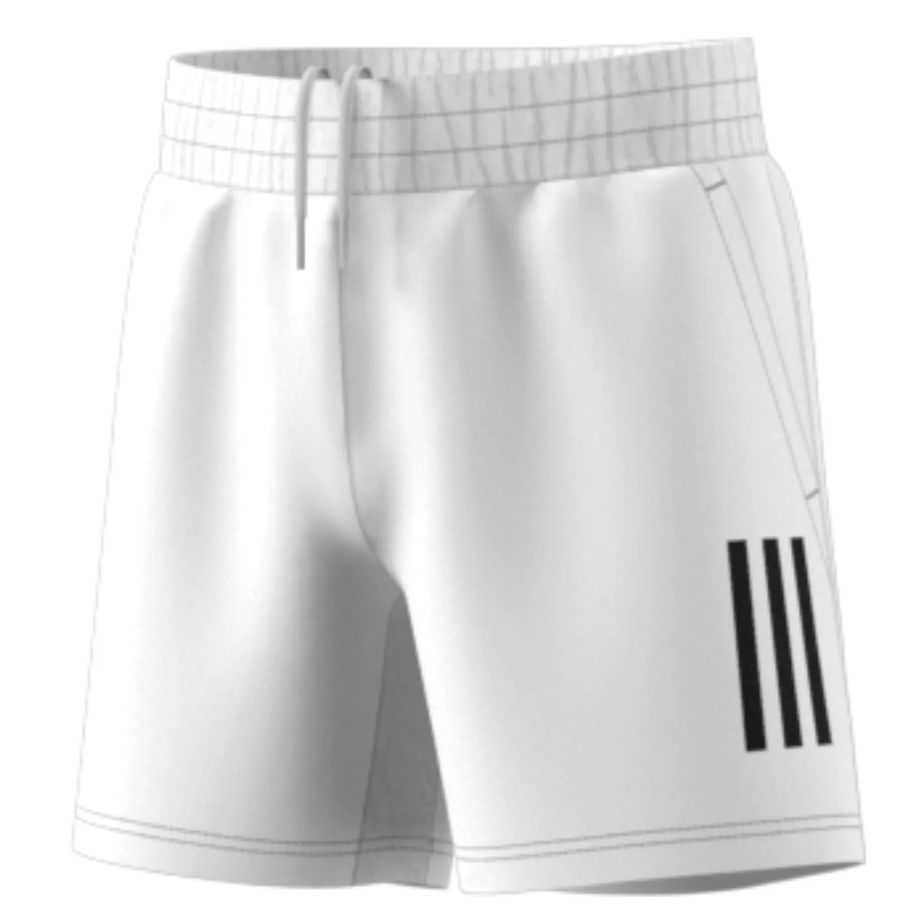 Adidas Performance Club 3S White Boys Tennis Short