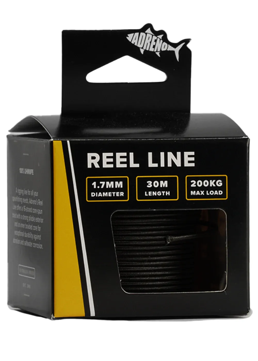 Adreno 1.7mm Reel Line - 30m - Black