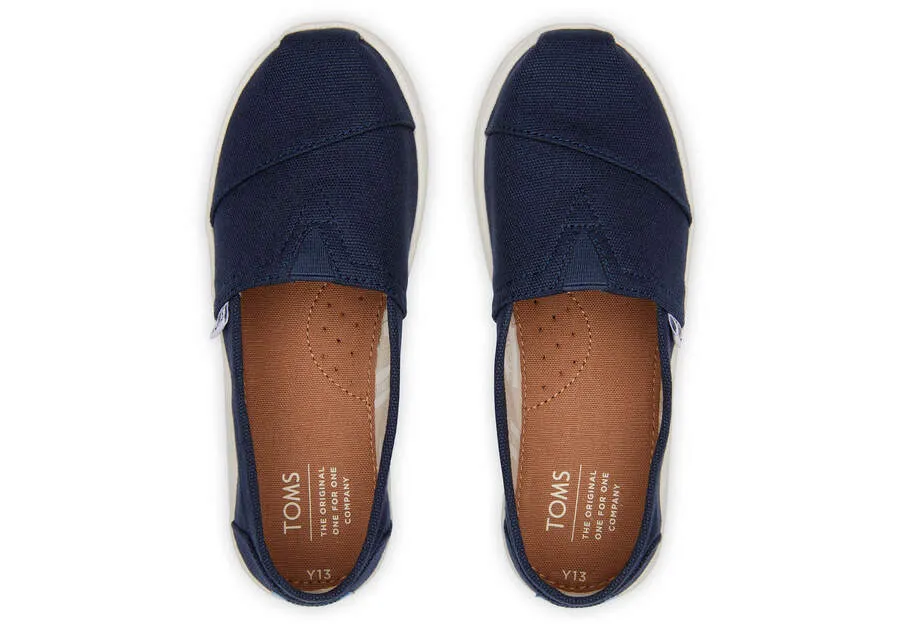 Alpargata Navy Canvas Juvenil