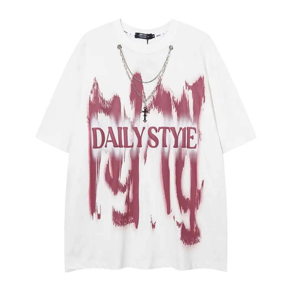 American Graffiti Necklace Foam T-shirt
