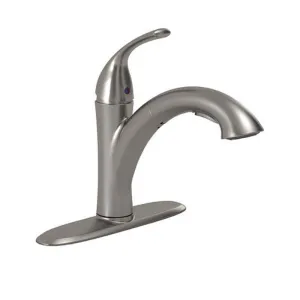 American Standard 4433.100.075 Quince Single-Handle Pull-Out Sprayer Kitchen Faucet in Stainless Steel