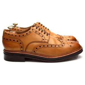 'Archie' Tan Brown Leather Derby Brogues UK 9 G