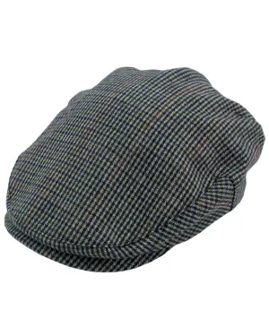 Avenel Wool Blend Fine Check Tweed Cap