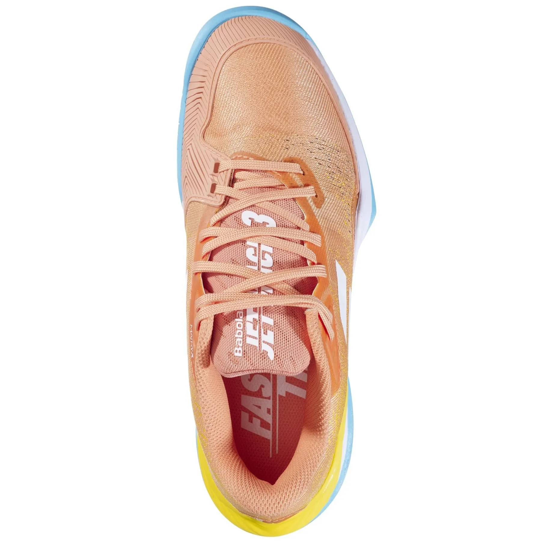 Babolat Jet Mach 3 2024 Womens Tennis Shoes - Coral / Gold Fusion