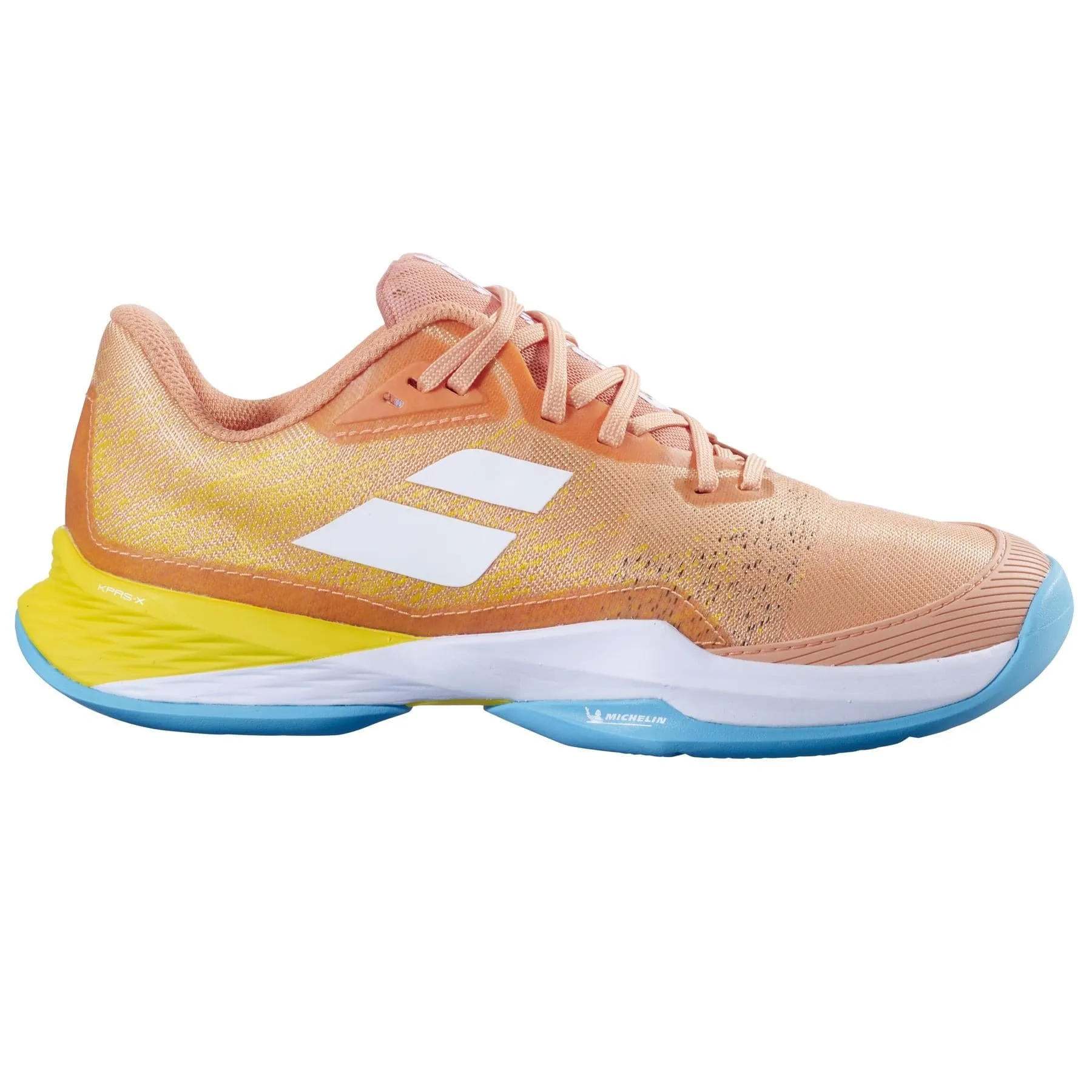 Babolat Jet Mach 3 2024 Womens Tennis Shoes - Coral / Gold Fusion