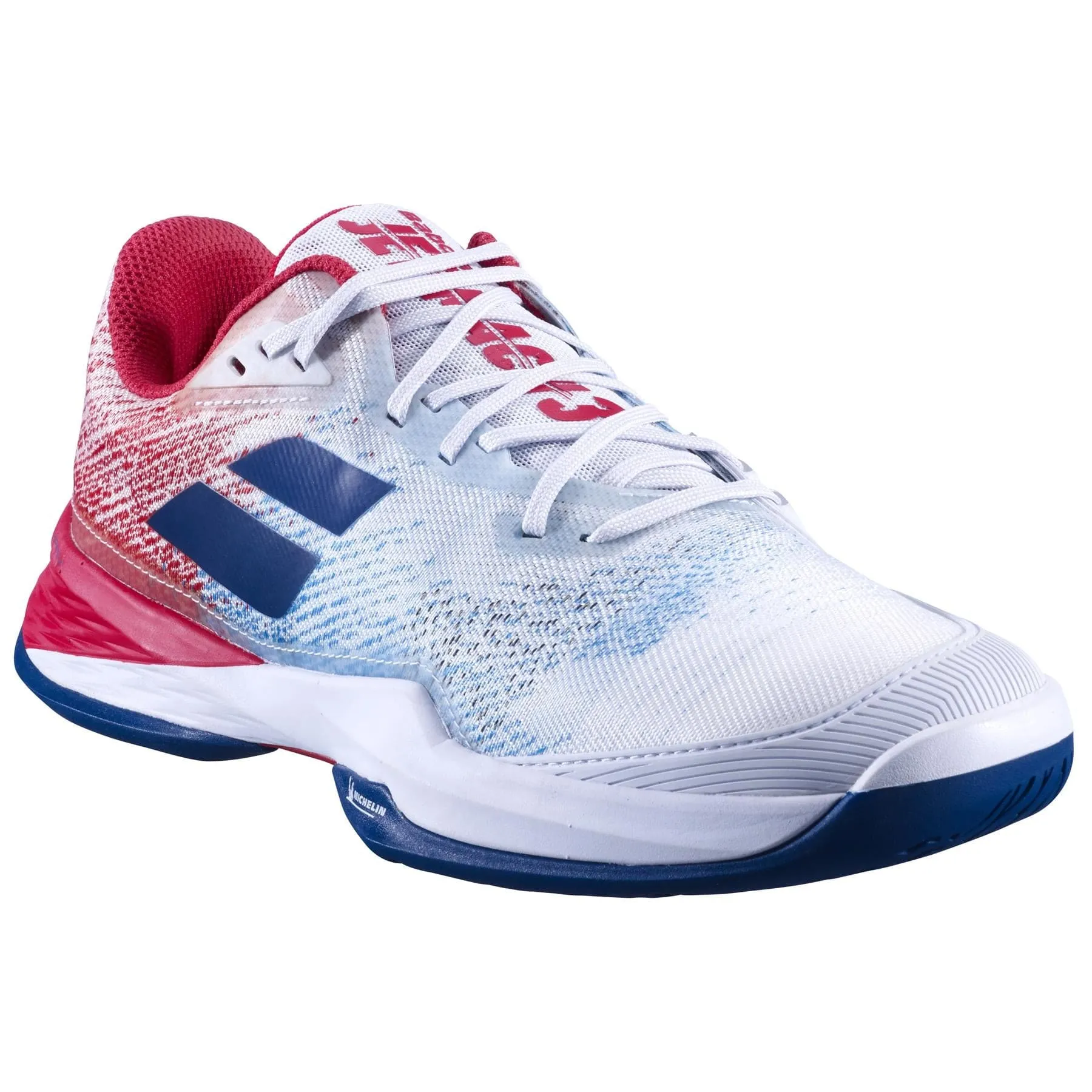 Babolat Jet Mach 3 All Court Mens Tennis Shoes - White / Estate Blue