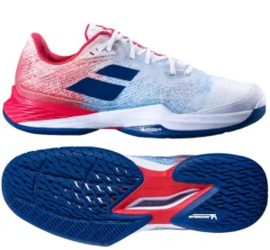 Babolat Jet Mach 3 All Court Mens Tennis Shoes - White / Estate Blue