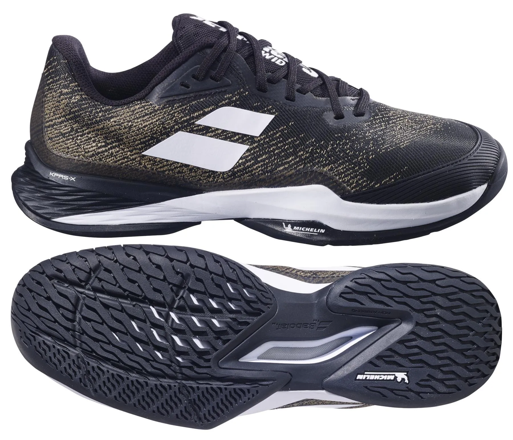 Babolat Jet Mach 3 All Court Mens Wide Tennis Shoes - Black / White