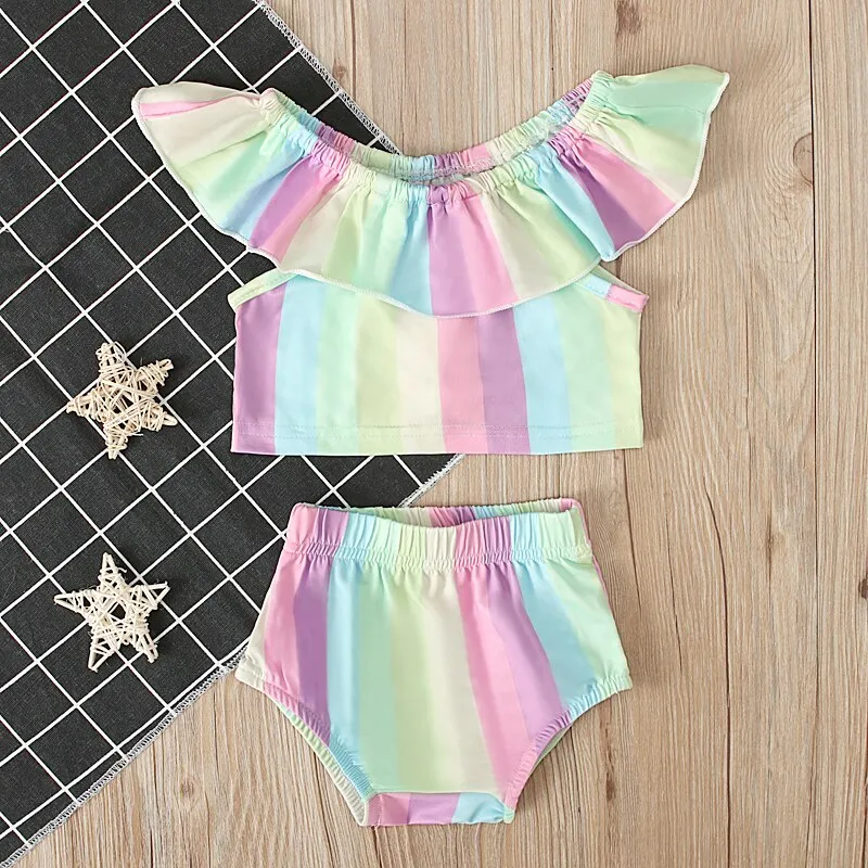 Baby and Toddler Rainbow 2-piece set