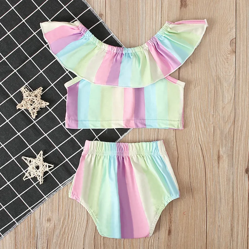 Baby and Toddler Rainbow 2-piece set