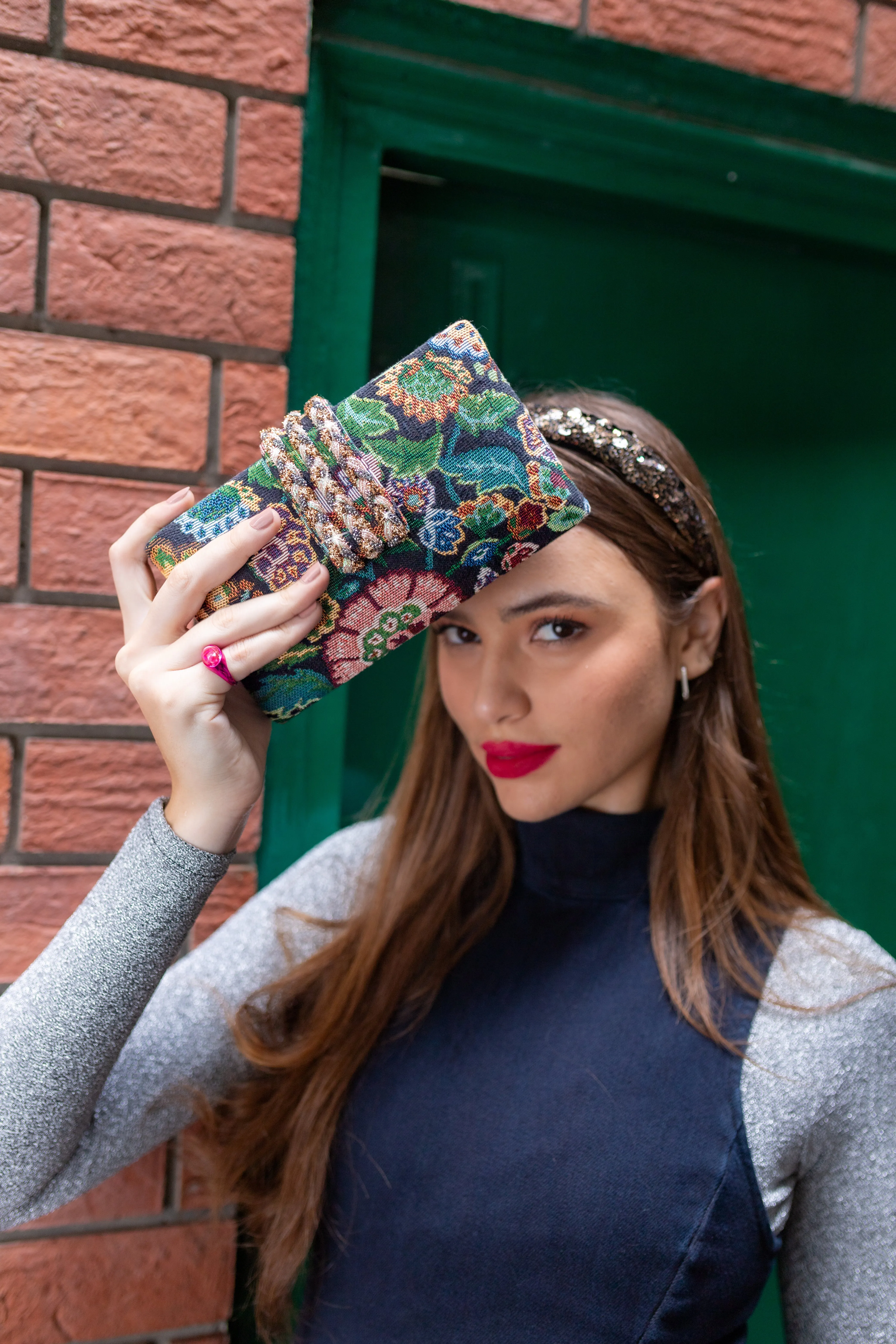 Bagh Braided Fringe Clutch