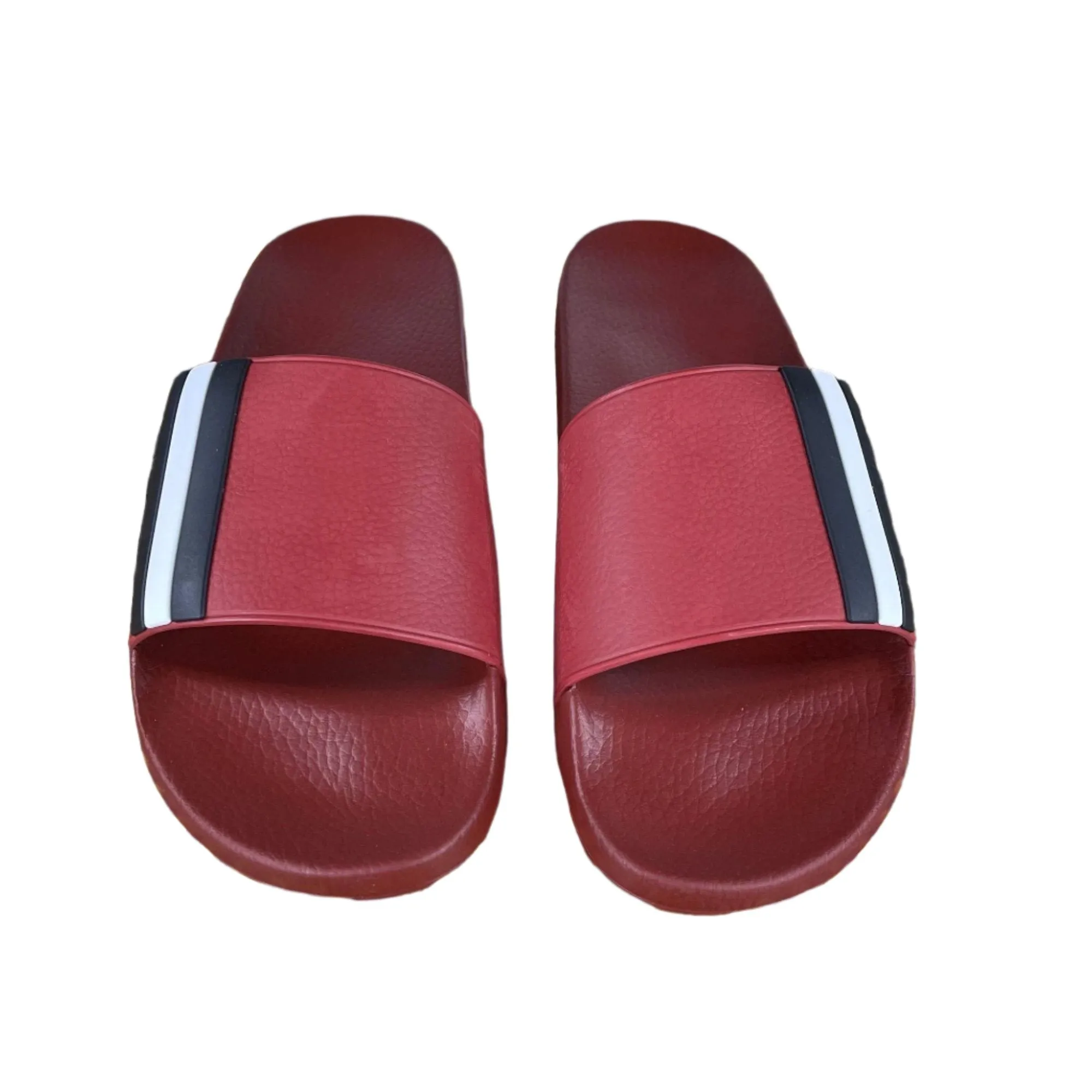 Bally Mens Saxor Red Rubber Slides
