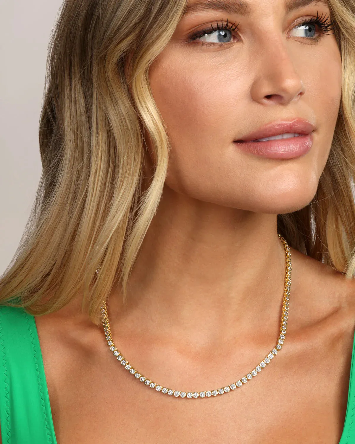 Baroness Tennis Necklace 18"