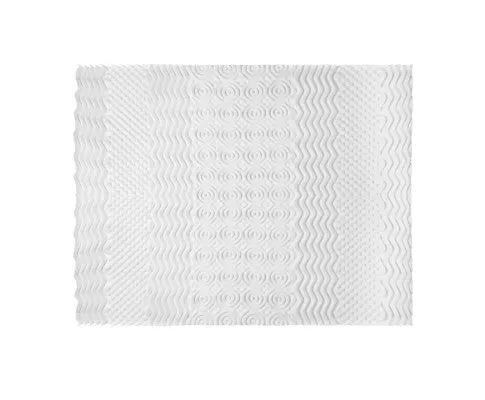 Bedding Memory Foam Mattress Topper 7-Zone Airflow Pad 8cm - White
