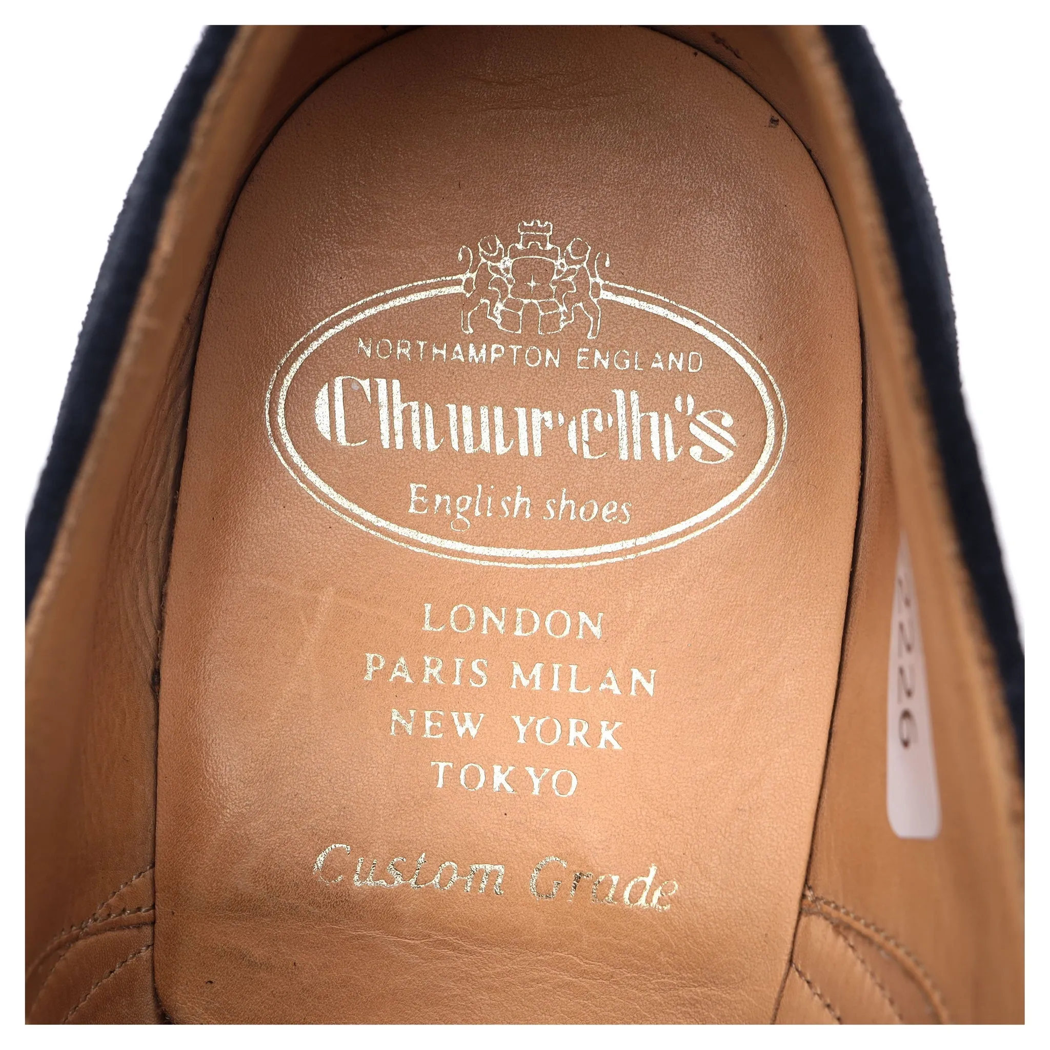 'Berlin' Navy Blue Suede Brogues UK 6 G